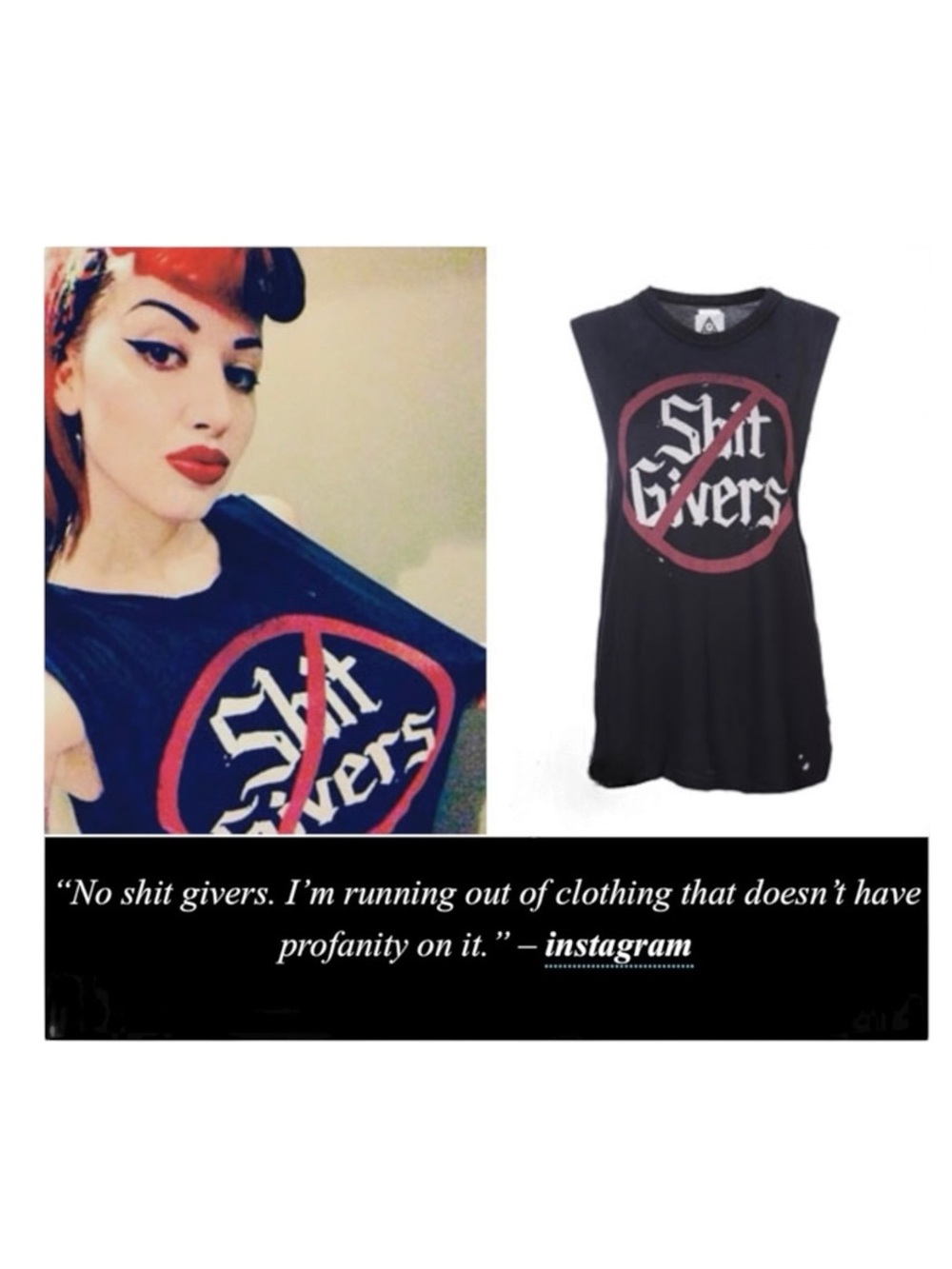 HTF: Ash Costello’s UNIF ☢︎︎ No Sh!t Givers Muscle Tee Tank ☢︎︎ Fade Black ☢︎︎ S - Picture 3 of 16